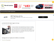 Tablet Screenshot of plandecuentas.com.co